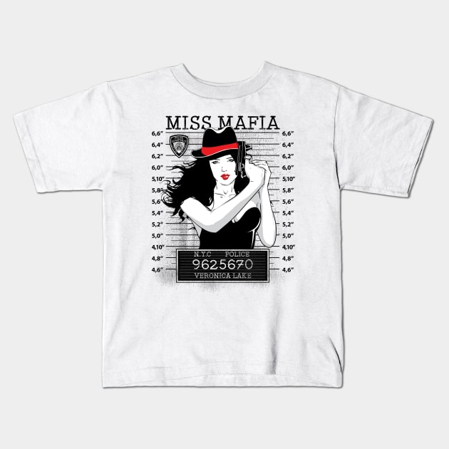 Miss___ Kids T-Shirt by Dark Planet Tees